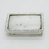 Sterling Silver Cast Floral Pattern Pill Box Vintage 2002 Birmingham