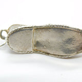 Sterling Silver Little Dancing Slipper Charm Pendant Vintage c1970