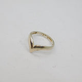 Sterling Silver Wishbone Form Band Dress Ring Modern c1990 Size H