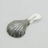 George III Sterling Silver Shell Bowl Tea Caddy Spoon Antique 1788 London