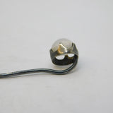 Victorian Sterling Silver & Cabochon Cut Moonstone Stick Pin Antique