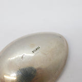 Sterling Silver Enamel Rifle Target Teaspoon Antique c1920 Art Deco