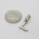 Sterling Silver 'L' Initial Letter Charm Pendant Vintage c1970s
