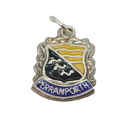 Sterling Silver Enamel Perranporth Souvenir Charm Pendant Vintage c1970