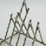 Victorian Silver Plated Novelty Bamboo Style Toast Rack Antique c1900