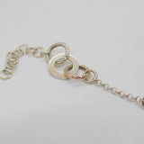 Sterling Silver With Rose Gold Links Of London Circles Bracelet Vintage c1990's