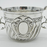 Victorian Sterling Silver Swirl Pattern Porringer Cup Antique 1898 London