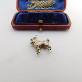 Sterling Silver Poodle Charm Pendant Vintage c1970