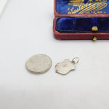 Sterling Silver Enamel Tirol Shield Charm Pendant Vintage c1970