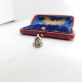 Sterling Silver Custodian Helmet Charm Pendant Vintage c1970