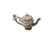 Sterling Silver Teapot Opening Charm Pendant Vintage c1970