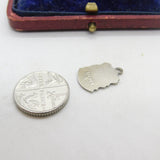 Sterling Silver and Enamel Blackpool Travel Shield Charm Pendant Vintage c1970