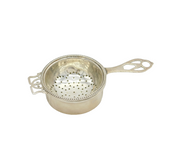 Mid-Century Sterling Silver Tea Strainer on Bowl Vintage 1961 Birmingham