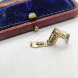 Sterling Silver Opening Church Charm Pendant Vintage c1970