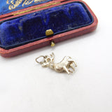 Sterling Silver Stag Deer Charm Pendant Vintage c1970
