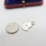 Sterling Silver and Enamel Travel Shield ' Tighnabruaich' Charm Vintage c1970