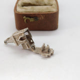 Sterling Silver Wedding in the Church Opening Charm Pendant Vintage c1970