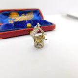 Sterling Silver Wishing Well Charm Pendant Vintage c1970