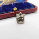 Sterling Silver Wishing Well Good Luck Charm Pendant Vintage c1970
