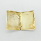 WWII Sterling Silver Enamel Royal Army Medical Corps Cigarette Case Antique