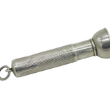 Sterling Silver Engine Turned Cigar Piercer Fob Antique c1920 Art Deco