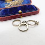 Sterling Silver Wedding & Engagement Rings Charm Pendant Vintage c1970