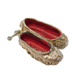 Sterling Silver Pair of Shoes Charm Pendant Vintage c1970