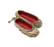 Sterling Silver Pair of Shoes Charm Pendant Vintage c1970