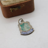 Sterling Silver Enamel Inveraray Travel Shield Charm Pendant Vintage c1970