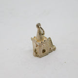 Sterling Silver Opening Church With Figures Inside Charm Pendant Vintage c1970