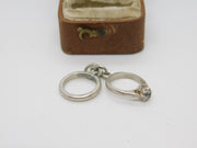 Sterling Silver Wedding Engagement Ring Charm Pendant Vintage c1970