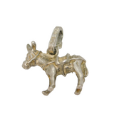 Sterling Silver Donkey Or Mule Charm Pendant Vintage c1970