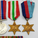 WWII Period Four-Piece Medal Group Major C.P Costehoe Antique c1940s