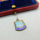 Sterling Silver & Enamel Blackpool Tower Souvenir Charm Pendant Vintage c1970