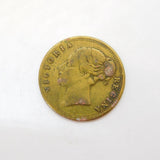 Queen Victoria Novelty 'To Hanover' Gaming Counter Token Antique 1837