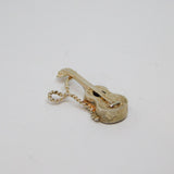 Sterling Silver Guitar Charm Pendant Vintage c1970