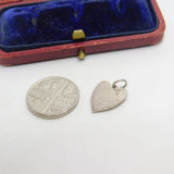 Sterling Silver Heart of Charity Charm Pendant Vintage c1970