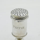 Calcutta Victorian Sterling Silver Pepper Pot Antique c1845 Lattey Brothers