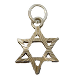 Sterling Silver Star of David Charm Pendant Vintage c1970