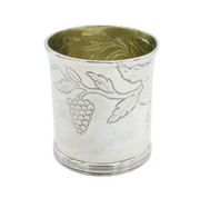 George IV Sterling Silver Floral Pattern Beaker Cup Antique 1828 London