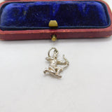 Sterling Silver Sagittarius the Archer Charm Pendant Vintage c1970