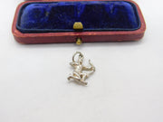 Sterling Silver Sagittarius the Archer Charm Pendant Vintage c1970