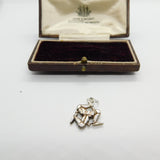 Sterling Silver Triskelion Charm Pendant Vintage c1970