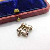 Sterling Silver Pair of Binoculars Charm Pendant Vintage c1970