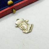 Sterling Silver John Bull 'The Englishman' Charm Pendant Vintage c1970