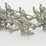 Set of Sterling Silver Pheasant Shooting Interest Place Settings Vintage London