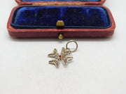 Sterling Silver Filigree Papal Cross Charm Pendant Vintage c1970