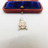 Sterling Silver Naughty Monkey Charm Pendant Vintage c1970
