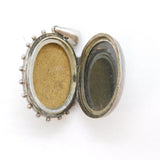 Victorian Aesthetic Sterling Silver Floral Sweetheart Locket Antique c1880s
