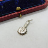 Sterling Silver Banjo from Beer Cap Charm Pendant Vintage c1970